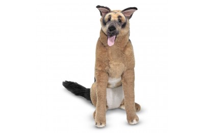 Discounted Melissa & Doug Giant German Shepherd - Lifelike Stuffed Animal Dog (over 2 feet tall)
