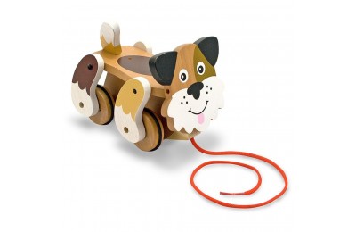 Discounted Melissa & Doug Playful Puppy Wooden Pull Toy for Beginner Walkers