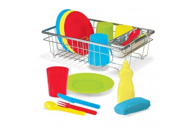 Outlet Melissa & Doug Let's Play House Wash and Dry Dish Set (24pc)