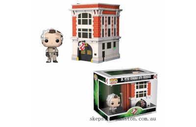 Clearance Ghostbusters Peter with Firehouse Funko Pop! Town