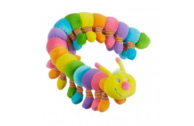 Discounted Melissa & Doug Longfellow Caterpillar - Rainbow-Colored Stuffed Animal With 32 Floppy Feet (over 2 feet long)