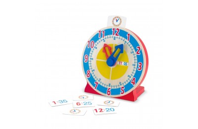 Limited Sale Melissa & Doug Turn & Tell Wooden Clock - Educational Toy With 12+ Reversible Time Cards
