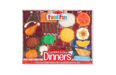 Limited Sale Melissa & Doug Food Fun Combine & Dine Dinners - Red