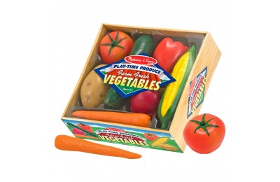 Limited Sale Melissa & Doug Playtime Produce Vegetables Play Food Set With Crate (7pc)