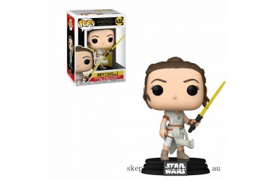 Limited Only Star Wars The Rise of Skywalker Rey w/ Yellow Lightsaber Funko Pop Vinyl