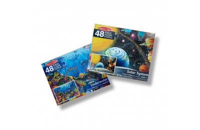 Sale Melissa And Doug Solar System And Underwater Jumbo Floor Puzzle 48pc