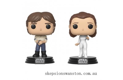 Limited Only Star Wars Empire Strikes Back Han and Leia Funko Pop! Vinyl 2-Pack