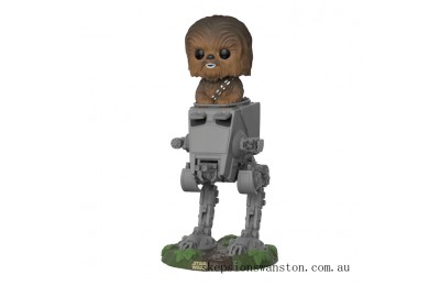 Limited Only Star Wars Chewbacca in AT-ST Pop Deluxe Vinyl Figure