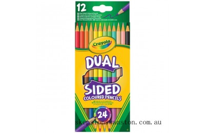 Clearance Sale Crayola 12 Dual Sided Pencils