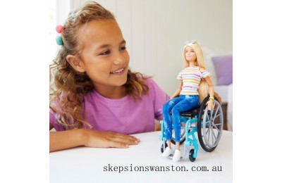 Clearance Sale Barbie Fashionista Doll 132 Wheelchair with Ramp