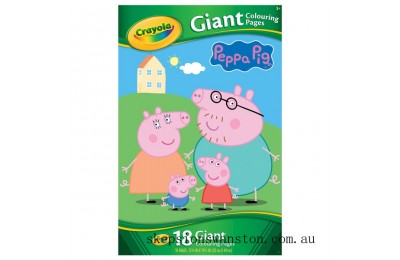Genuine Crayola Peppa Pig Giant Colouring Pages Book