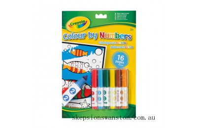 Special Sale Crayola Colour By Numbers With Markers