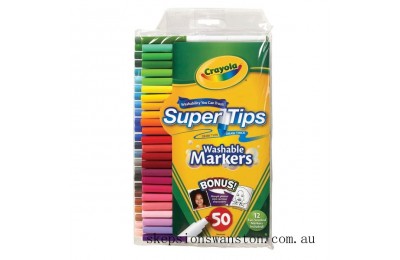 Special Sale Crayola Super Tips 50 Washable Markers