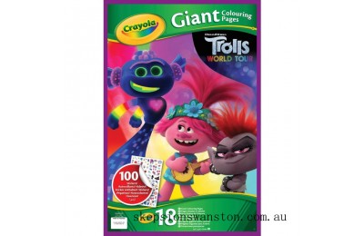 Outlet Sale Crayola Trolls 2 Giant Colouring Pages