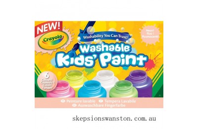 Clearance Sale Crayola Neon Washable Paint 6 Pack