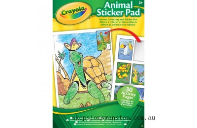 Discounted Crayola Animal & Activity Sticker Pads - Assortment