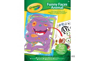 Genuine Crayola Funny Faces Sticker Book - Assortment