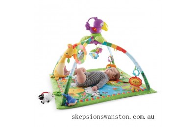 Clearance Sale Fisher-Price Rainforest Music & Lights Deluxe Gym Baby Toy