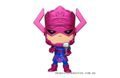 Clearance PX Previews Marvel Galactus with Silver Surfer EXC 10" Metallic Funko Pop! Vinyl