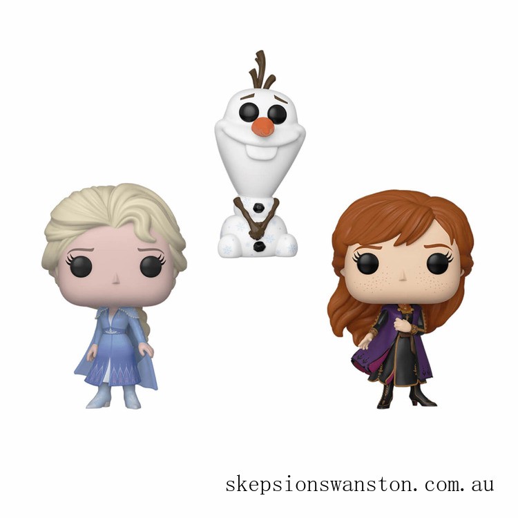 Genuine Disney Frozen 2 Elsa, Olaf & Anna EXC Pop! 3-Pack