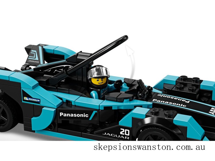 Genuine LEGO Speed Champions Formula E Panasonic Jaguar Racing GEN2 car & Jaguar I-PACE eTROPHY