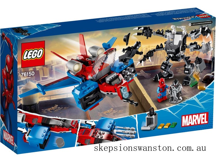 Discounted LEGO Spider-Man Spiderjet vs. Venom Mech