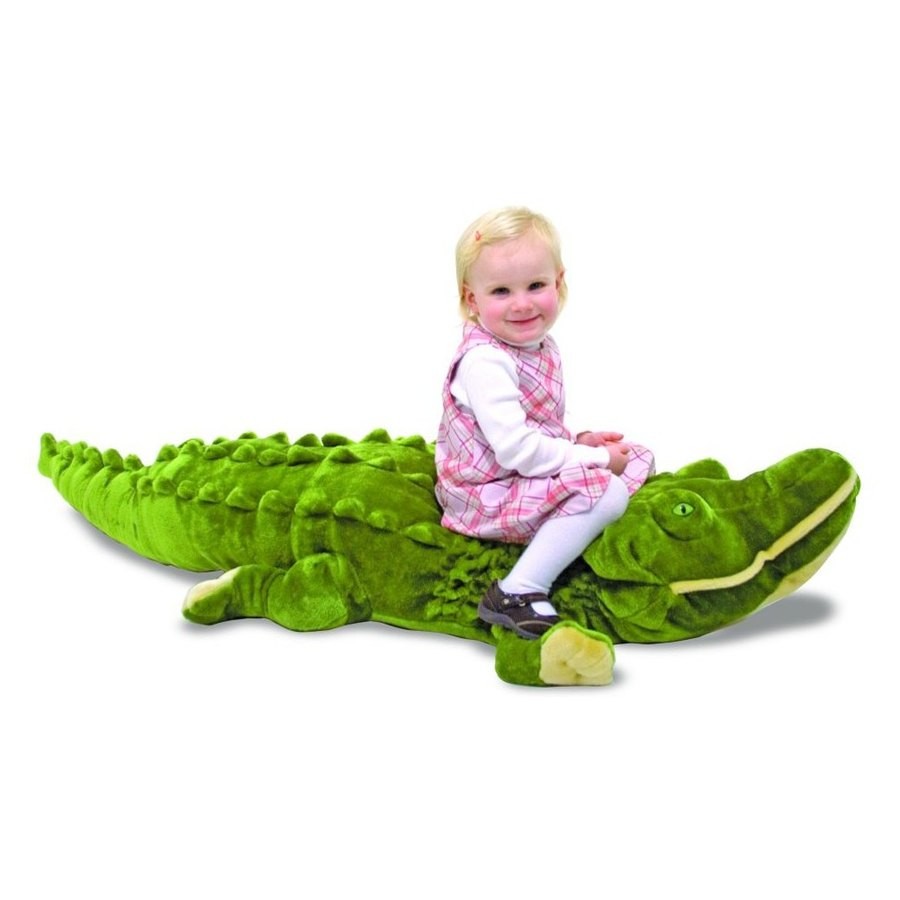 Sale Melissa & Doug Giant Alligator - Lifelike Stuffed Animal (nearly 6 feet long)