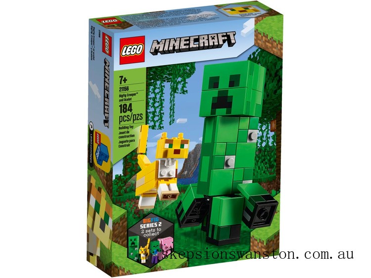 Clearance Sale LEGO Minecraft™ BigFig Creeper™ and Ocelot
