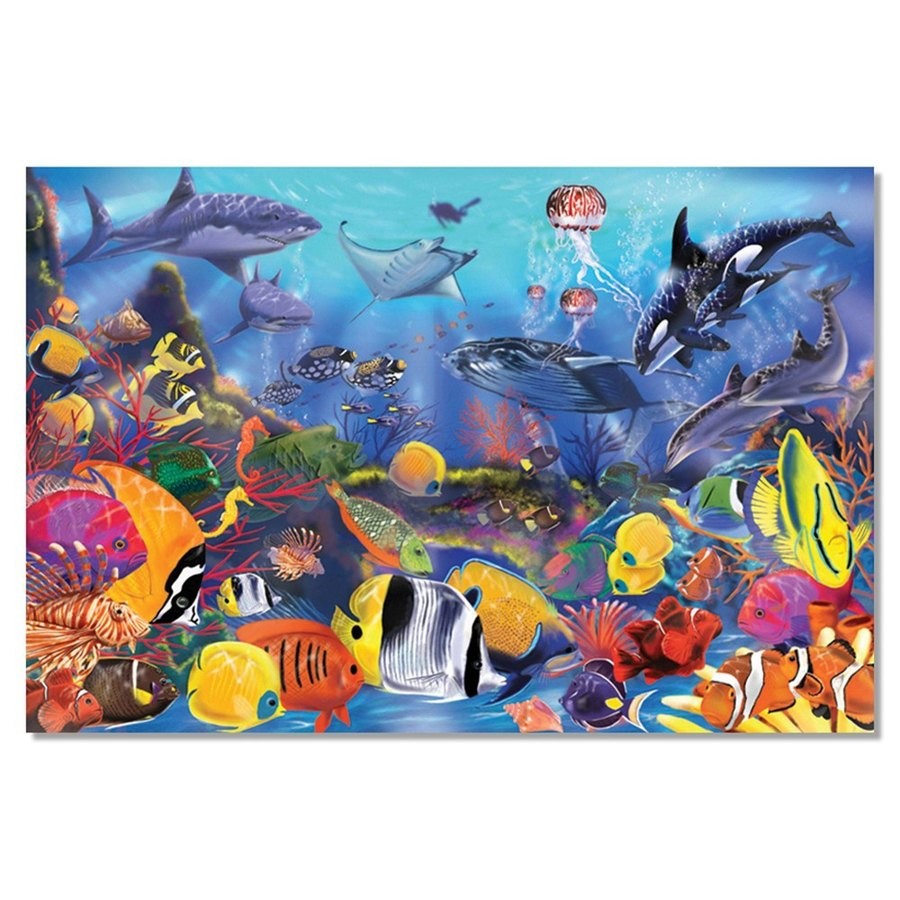 Sale Melissa And Doug Underwater Ocean Floor Puzzle 48pc