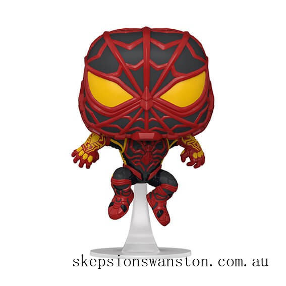Genuine Marvel Spiderman Miles Morales Striped Suit Pop! Vinyl