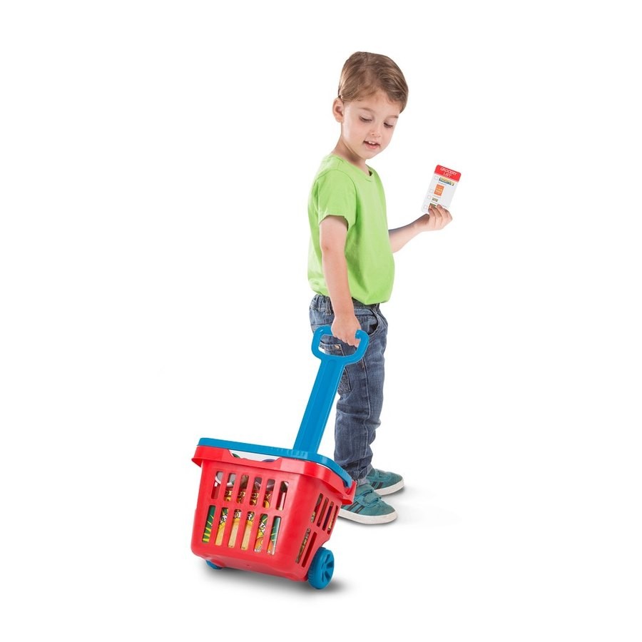 Outlet Melissa & Doug Fill & Roll Grocery Basket Playset