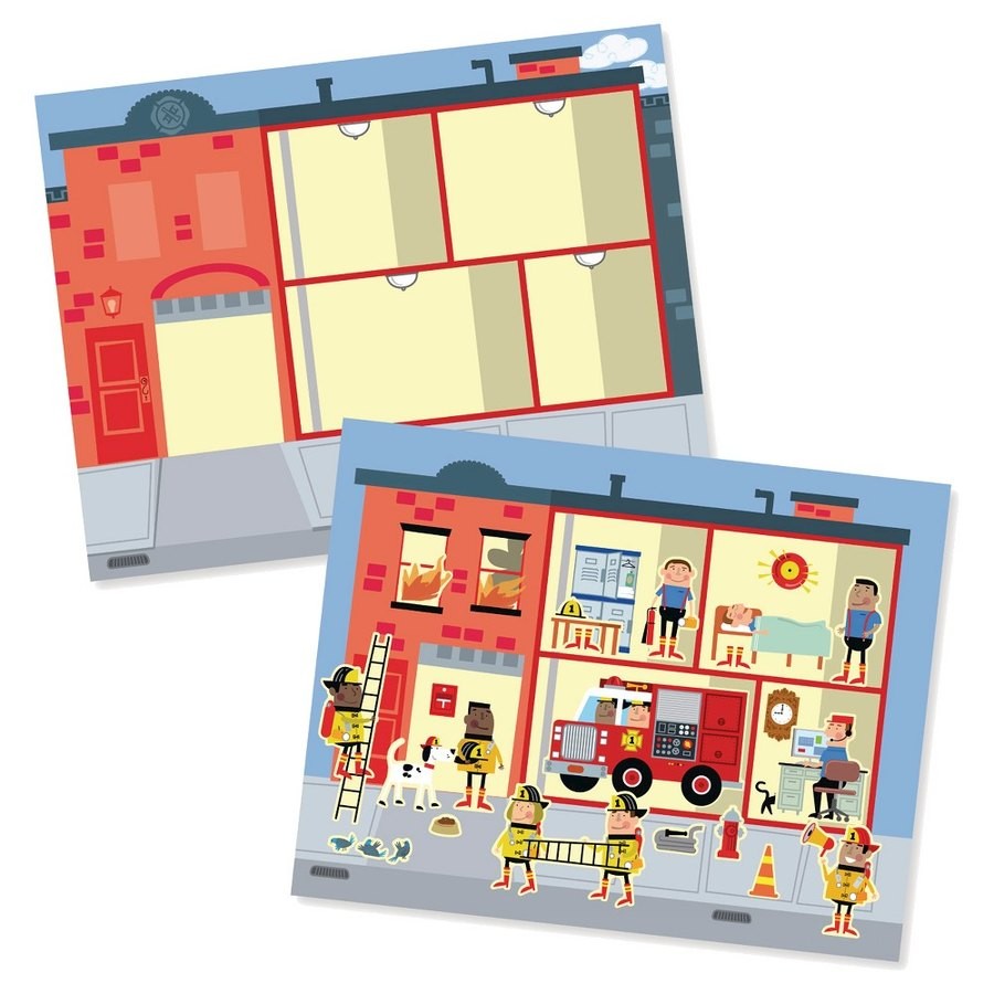 Outlet Melissa & Doug Reusable Sticker Pads Set: Habitats, Vehicles, Town: 115 Stickers
