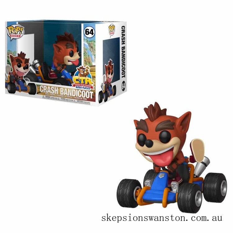 Genuine Crash Bandicoot Crash Team Racing Funko Pop! Ride