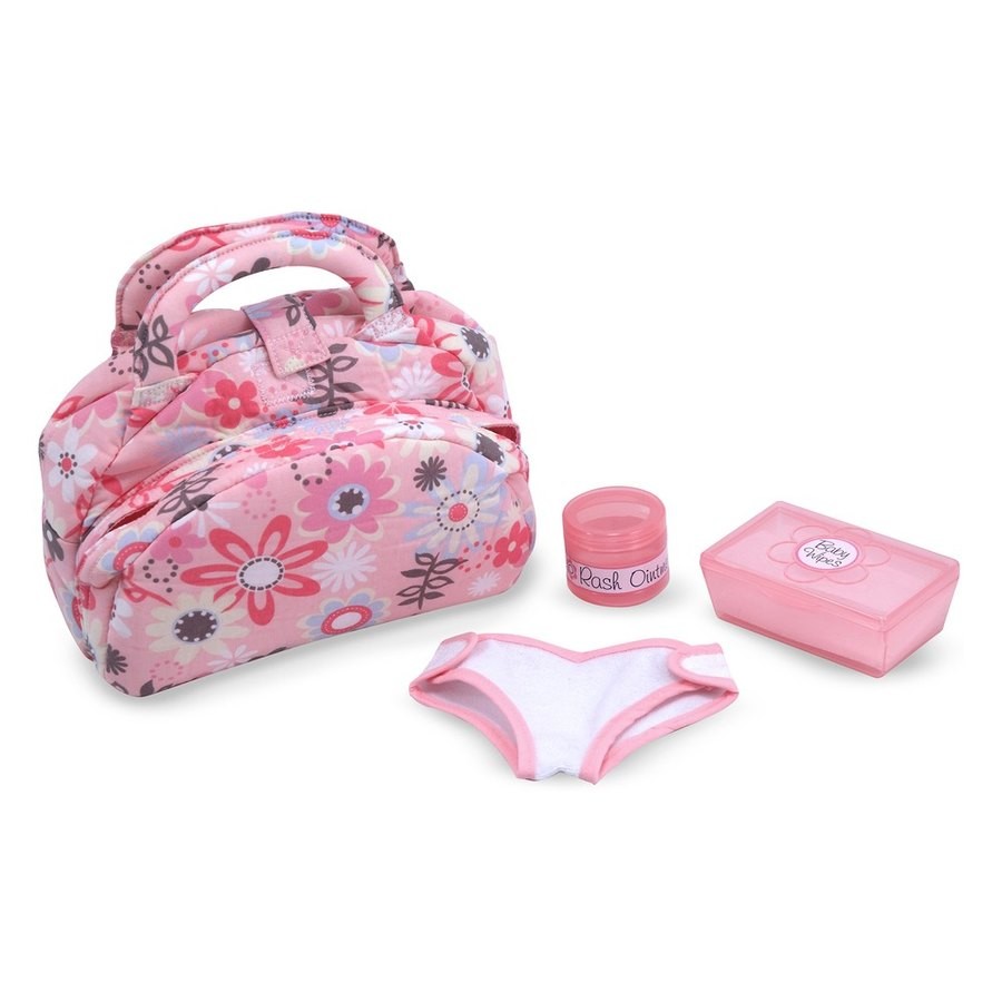 Outlet Melissa & Doug Mine to Love Doll Diaper Changing Set With Bag, Wipes, Accessories (7pc)