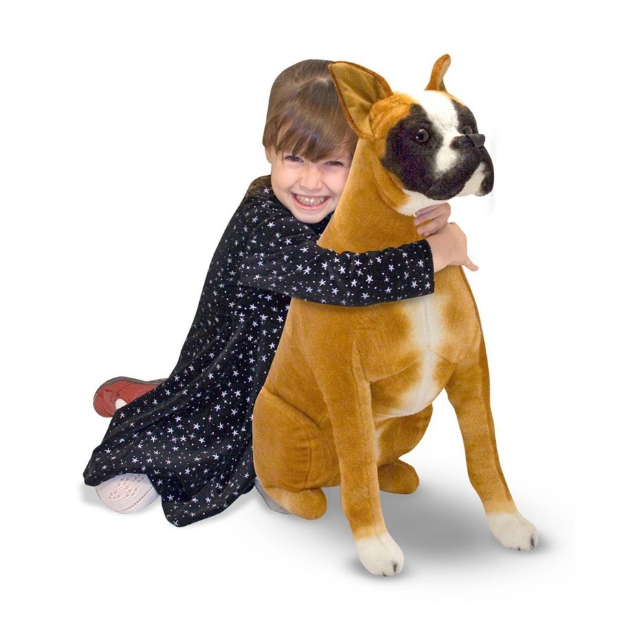 Outlet Melissa & Doug Giant Boxer - Lifelike Stuffed Animal Dog