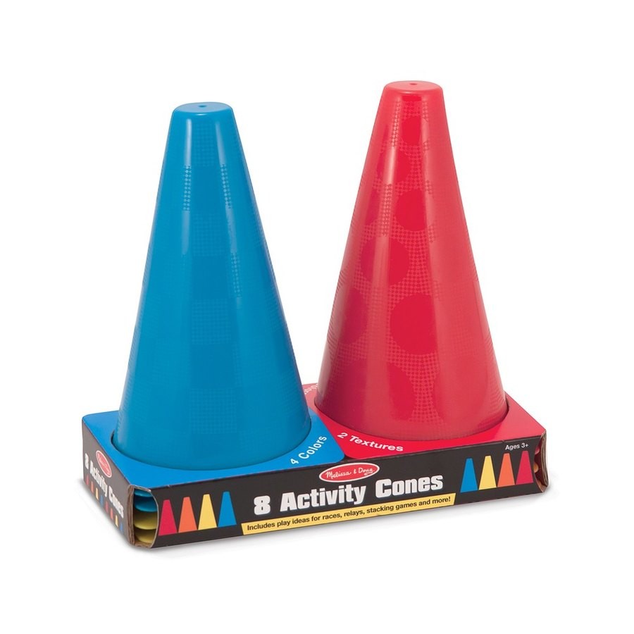 Outlet Melissa & Doug 8 Activity Cones - Set of 8