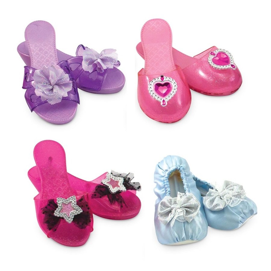 Outlet Melissa & Doug Role Play Collection - Step In Style! Dress-Up Shoes Set (4 Pairs)