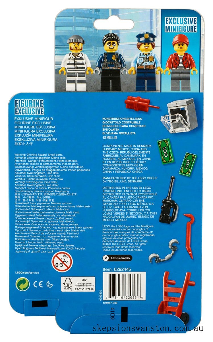 Genuine LEGO Minifigures Police MF Accessory Set