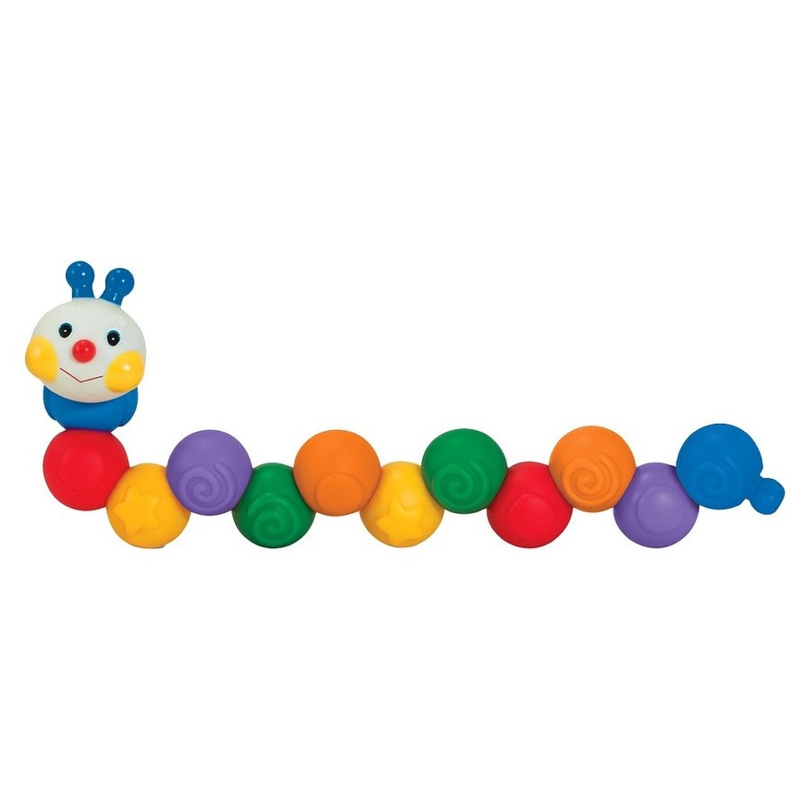 Outlet Melissa & Doug K's Kids Build an Inchworm Snap-Together Soft Block Set for Baby - Linkable, Twistable, Stackable, Squeezable