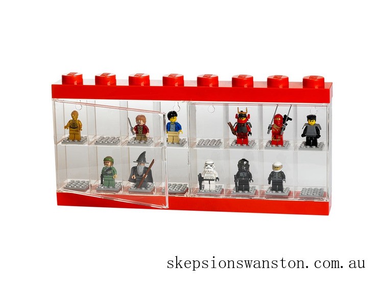 Discounted LEGO Minifigures Display Case 16 – Red