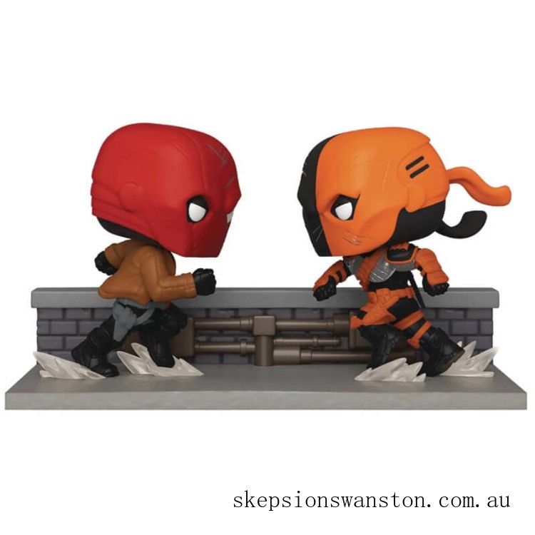 Genuine PX Previews SDCC 2020 EXC DC Red Hood vs Deathstroke Funko Pop! Comic Moment
