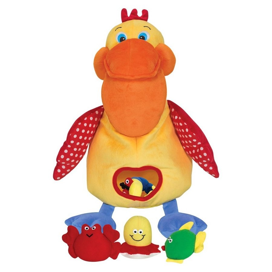 Discounted Melissa & Doug K's Kids Hungry Pelican Soft Baby Educational Toy