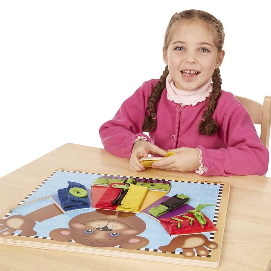Discounted Melissa & Doug Basic Skills Board and Puzzle - Wooden Educational Toy