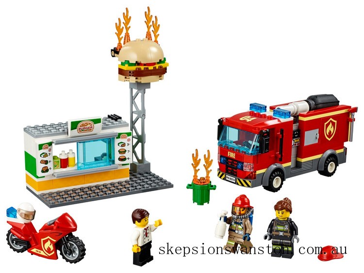 Genuine LEGO City Burger Bar Fire Rescue