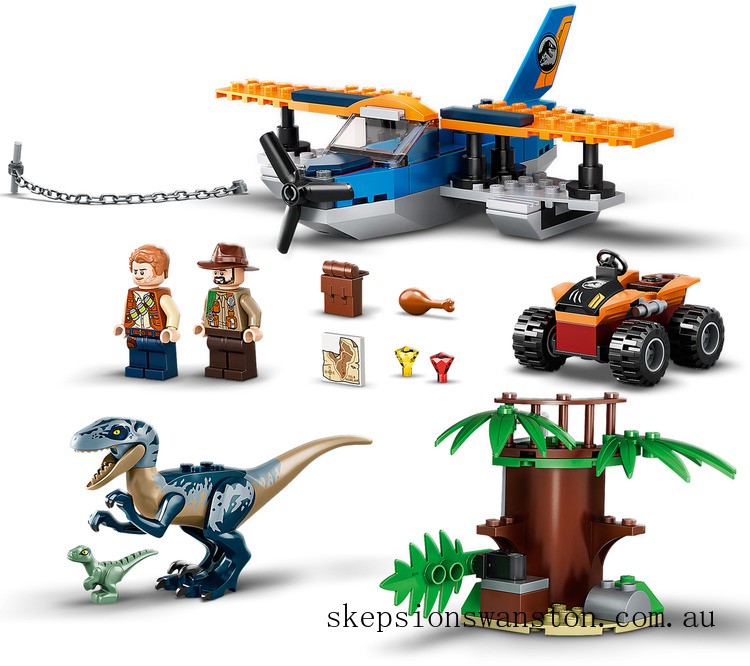 Genuine LEGO Jurassic World™ Velociraptor: Biplane Rescue Mission​