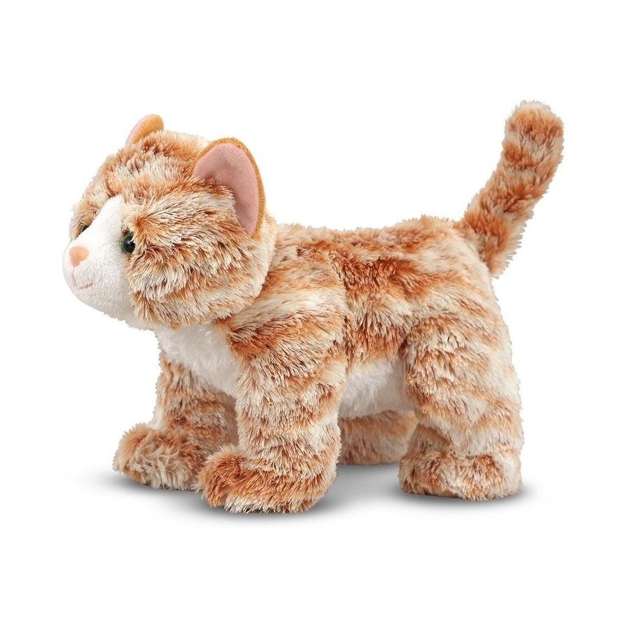 Discounted Melissa & Doug Pumpkin Tabby - Stuffed Animal Cat