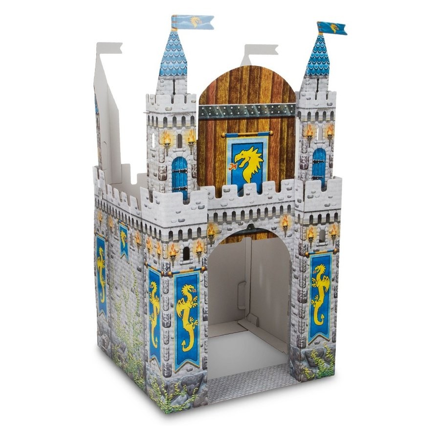 Discounted Melissa & Doug Medieval Castle Indoor Playhouse