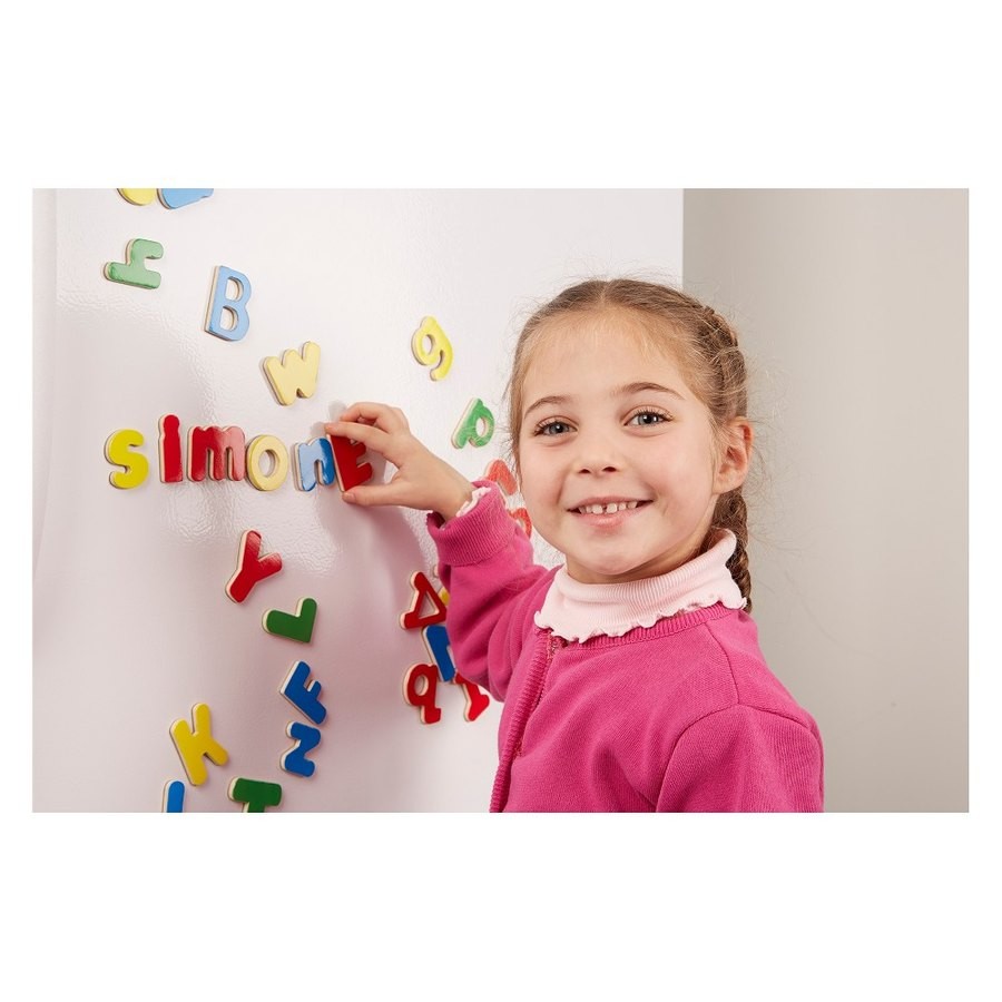Discounted Melissa & Doug Deluxe Magnetic Letters and Numbers Set With 89 Wooden Magnets