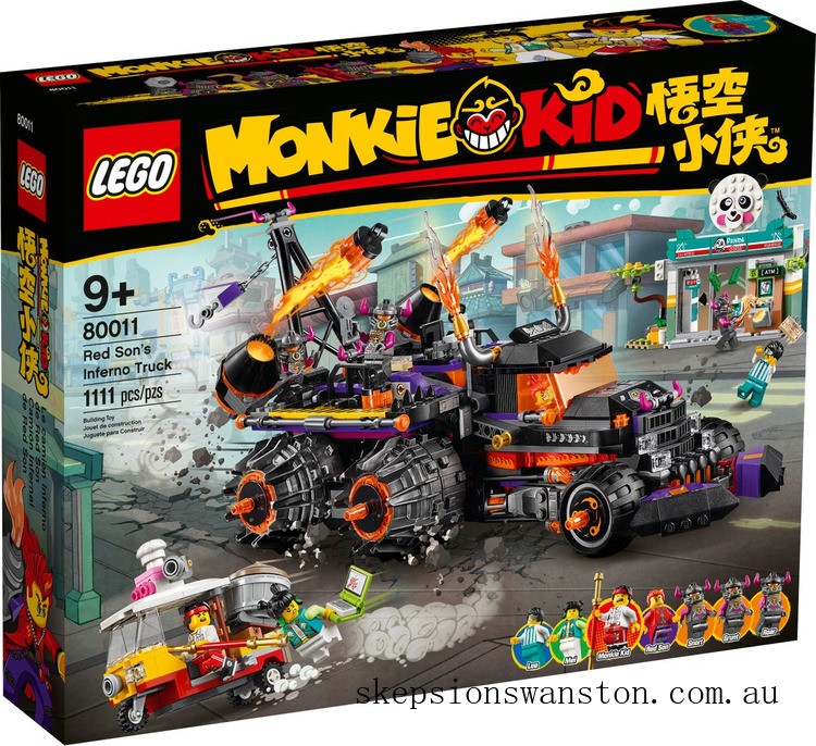 Clearance Sale LEGO Monkie Kid Red Son’s Inferno Truck