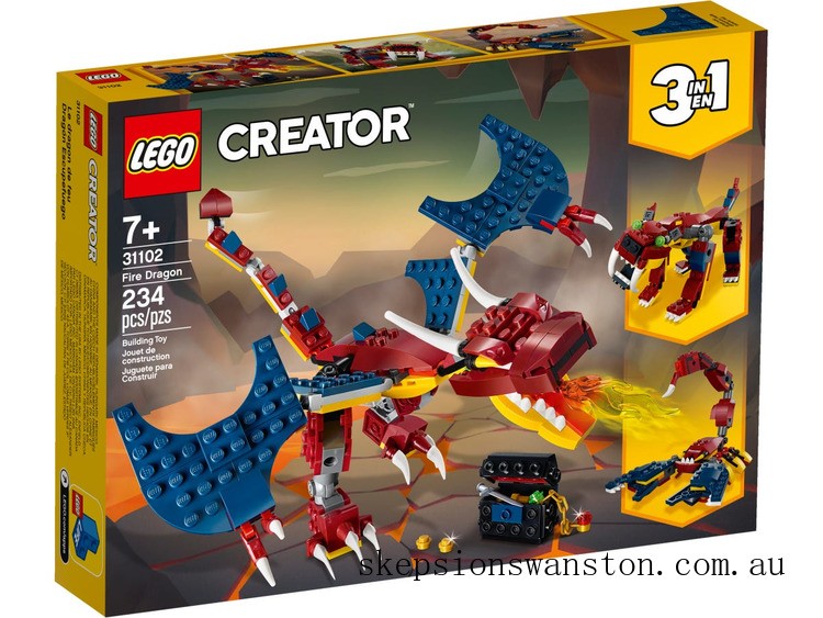 Discounted LEGO Creator 3-in-1 Fire Dragon